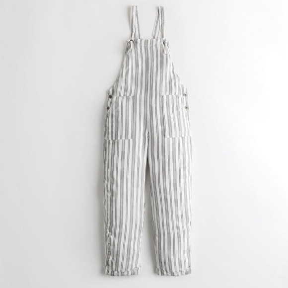 Hollister Summer-soft Relaxed Fit Overalls - Picture 1 of 5